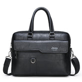 Professional Business Briefcase — Water-Resistant Laptop Shoulder Bag — Large Capacity Crossbody Messenger for Work and Travel