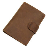Crazy Horse Leather Handmade Genuine Leather Wallet Men'S Retro Large Capacity Anti-Rfid Theft Wallet Simple Multi-Card Slot Wallet