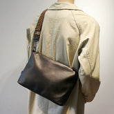 Soft Leather Messenger Bag - Large Capacity A4 Commuter Crossbody & Trendy Travel Shoulder Bag for Men