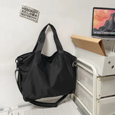 Water-Resistant Nylon Messenger Bag - Multi-Pocket Commuter Sling for Work, Fitness & Daily Travel