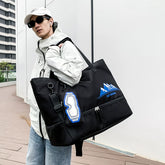 Extra Large Waterproof Travel Backpack for Business and Sports Wear-Resistant Carry-On Luggage Bag with Shoe Compartment for Fitness and Skiing