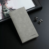 Minimalist Japanese Canvas Slim Wallet - Ultra-Thin Men's Card Holder - Niche Aesthetic Youth Bifold for Travel & Everyday Carry