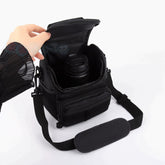 Compact Mirrorless & SLR Protective Shoulder Bag — Water-Resistant Photography Messenger — Portable Camera Case for Sony, Canon, Nikon, Fuji with Lens Storage