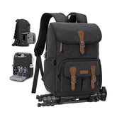 Professional Waterproof Canvas Photography Backpack — Large-Capacity Anti-Theft SLR/DSLR Camera Bag — Multi-Functional Drone & Outdoor Travel Gear Pack