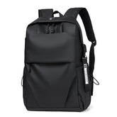 Backpack Men'S Large Capacity Business Travel Computer Backpack Junior High School College Student Bag Waterproof Casual Simple