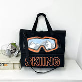 Extra Large Waterproof Travel Backpack for Business and Sports Wear-Resistant Carry-On Luggage Bag with Shoe Compartment for Fitness and Skiing