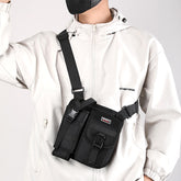 Water-Resistant Men's Crossbody Sling Bag - Compact Outdoor Shoulder Pack with Water Bottle Holder and Phone Pocket for Travel and Sports