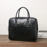 Crocodile Belly Pattern Men'S Classic Handbag Business Briefcase Large Capacity Men'S Bag Computer Bag Men'S Business Style