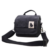 Retro Canvas Mirrorless Camera Bag — Professional Shoulder Messenger Case — Water-Resistant Padded Bag for Canon, Fujifilm, and Telephoto Digital Cameras